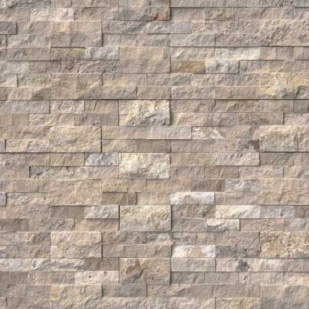 MSI Philadelphia Splitface Ledger Panel 6 In. X 24 In. Natural Travertine Wall Tile, 6PK ZOR-PNL-0088